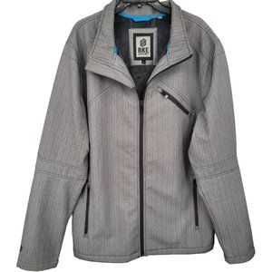 Buckle BKE Sport XL Gray‎ Herringbone Fleece Lined Full Zip Coat Jacket NWOT